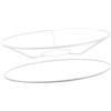 DIYEAH Telaio Lampada Rotondo in Ferro Bianco Base Robusta Design Multifunzionale per Paralume E27 per Lampada da Tavolo da Terra