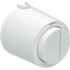 Geberit - Pulsante A Distanza Geberit Serie 01, Pneumatico, Doppio Scarico, Per Serbatoio Da Incasso Sigma 8 Cm, Pulsante Visto: Bianco Alpino (116.049.11.1)