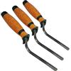 ConToo Hamburger CT04 - Set di cazzuole per fughe, 6 mm + 10 mm + 12 mm, manico in sughero, per stuccatura mattoni e mattoni di clinker
