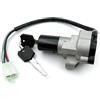 KPVPERPZDF Cilindro Di Blocco Dell'accensione Per Suzuki GSF1200/Per Bandit 1200 2001-2004 Coperchio Serbatoio Carburante Tappo Di Bloccaggio Accessori Kit Chiave Ricambi Per Moto Interruttore