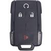 Muxkenper Smart Key Fob Cover per chiave per Chevy Chevrolet Silverado Colorado/GMC Sierra Canyon 2014 2015 2016 2017 M3N-32337100 Keyless Entry telecomando auto portachiavi (nero, 4 pulsanti)