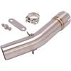 CFSJRXZ Motociclette Scarico Tubo Tubo Scarico Centrale Motocicletta Per BMW R1200GS R1200 R 1200 GS Adventure ADV 2004-2009 Raccordo Collegamento Centrale Slip-on Silenziatori