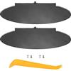 QUARKZMAN Sole Visiera Vanity Specchio Cover Per Porsche 996 1 Set | Colore Nero, Materiale ABS, Dimensioni 20Cm,6.5Cm,11.3Cm,9Mm, Per Porsche 997/987/Boxster/Cayman