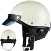 Generico Casco per moto aperti a faccia, mezza shell dei caschi motociclistici - Casco motociclistico Cruiser,Comodo fresco berretto a faccia aperta traspirante per bici elettrica in bici da tour motocross tou