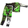 WinNet Completino per Mini Moto Cross da Bambino (Verde, 8 Anni)