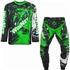 WinNet Completino per Mini Moto Cross da Bambino (Verde, 10 Anni)