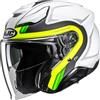 HJC, Casco Moto Jet F31 BASK Silver Red MC3HSF, M