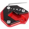 ENMYDB Piastra Estensione Cavalletto Supporto Per Estensione Cavalletto Laterale Per Moto, Piastra Allargata Per HAYABUSA GSX-R 1300 2007-2021