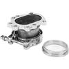 EVTSCAN Turbo Downpipe, 8 bulloni Turbo Downpipe Flangia in acciaio inossidabile 2.5in V Band Conversion Adapter per T25 T28 GT25 GT28