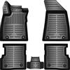 Elmasline - Set di tappetini in gomma 3D per MG ZS Hybrid+ | (2024-2026) Tappetini con bordo alto - Accessori | Adatti solo per i modelli Hybrid!