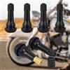 ACONDE TR413 Valvola in Gomma per Pneumatici, Snap-in per Cerchioni, Tappo Stelo Nero, per Auto e Moto - 6 Pezzi