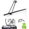 MOTO SPORT MONDO COMPATIBILE CON VOLVO XC40 PORTABICI PER BARRE AUTO 1 PORTA BICICLETTE PER TETTO AUTO IN ACCIAIO PESO MAX 15KG RUOTE BICI 55MM SISTEMA FISSAGGIO A BARRA PORTATUTTO TIPO U