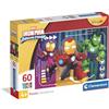 Clementoni - Puzzle per Bambini 60 Pezzi Supercolor, per Bambini 4+ Anni, Illustrazione con Supereroe Marvel Ironman, Idea Regalo, Made in Italy, 33,5x23,5 cm, 26313