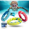 KIDVERSE Anelli subacquei per Bambini - Giochi Subacquei per Bambini - Giocattoli Acquatici Testati - Colorati Giochi da Piscina Imparare a Immergersi