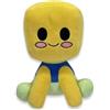 wiztex Blox Buddy Peluche - YouTube Video Stuffed Animal Box Buddy - Regalo per bambini e fan (Gialla)