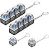 SJDKAKJSA Fidget Toys Tastiera antistress per adulti, tastiera divertente, giocattolo per ridurre lo stress, portachiavi, 4 pezzi