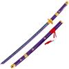 AMONT Katana decorativa Enma Zoro, 105 cm, bambù con luci LED, viola e oro