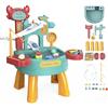 Faticenic Tavolo acquatico per bambini, 35x45x49 cm Set da gioco sensoriale con attività acquatiche e sabbia con ricircolo corsa e set di giocattoli da pesca, Giochi estivi all'aperto per bambini da 1 a 3 anni