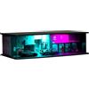 NUEIOVRW Modellino di garage diorama punk, scala 1:64, illuminazione a LED per parcheggio