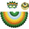 AffeGifts Costume da pappagallo per bambini, ali colorate per bambini, pappagallo, ali con maschera per pappagallo per 3-8 anni, per cosplay, feste, Halloween (Verde)