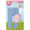 Heless 750 - Collant con Calze per Bambole in Diversi Colori Pastello, 1 di 3 Disegni (a Scelta Casuale), Taglia 28-35 cm