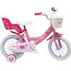 Vélo ATLAS Bici Pat Ragazza, Bicicletta, Bambini, Motivo: Paw Patrol/Stella, Rosa, 14 Pollici