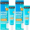 Neutrogena Hydro Boost Fluido Idratante SPF 50, Crema solare viso 50 con Acido Ialuronico, Niacinamide e Pro-Vitamina B5, Crema viso SPF 50 in fluido, Protezione solare in mini size da 15 ml