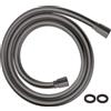 hansgrohe Isiflex 28272340 - Tubo flessibile per doccia, 1,25 m, colore: Nero spazzolato cromato, 1,25 m