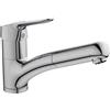 Ideal Standard - Ceraflex, Miscelatore monocomado per lavello da cucina, Bocca fissa con doccetta estraibile, Cromato