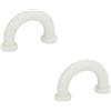 Ganter Normelemente , GN 224.3-10-40-B3,5-WS - Manopola per mobili, 2 pezzi, in plastica, colore bianco, distanza tra i fori 40 mm
