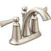 Moen 4505 Wynford two-handle Centerset High ARC bagno rubinetto, cromato, Brushed Nickel, n/a