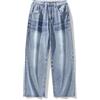 Generico Jeans Uomo Pantaloni Baggy Uomo Jeans da Lavoro Estivi Taglie Forti Neri Leggeri Elasticizzati Skinny Slim Regular Larghi Vintage Fit 3XL Cargo Flared Nero Strappati Vita Alta Moda Chiari Eleganti
