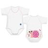 J BIMBO J Bimbi Body Neonato 4 Stagioni in Cotone bio Chiocciola, 1 pz
