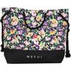 Me-Fui Borse Donna Nero Borsa mare con fantasia floreale UNI