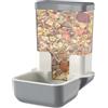 Generic Mangiatoia automatica per conigli - Dispenser per alimenti e mangiatoia a pellet | Contenitore per fienile per coniglio interno, vassoio per cibo per conigli, distributore automatico per animali,