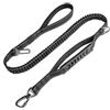 YzoTek Guinzaglio Elastico per Cani Resistente - Guinzaglio da Addestramento di Sicurezza con 2 Manici Imbottiti con Chiusura in Metallo, Anello a D, Clip e Strisce Riflettenti