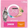 Purina One Gatto Junior Crocchette per gattino pollo/cereali completi 1,5 kg
