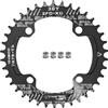 FOMTOR 38T Chainring 104 BCD Fomtor bicicletta single narrow Wide Chainring con quattro bulloni per bici da strada MTB mountain bike BMX (rotondo, nero)