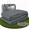 Vkechh Tappeto per veranda da campeggio, 300x400 cm, Tappeto per tenda 100% HDPE per campeggio all'aperto, traspirante, per roulotte Airstream, camper, terrazza, con maniglia e borsa da trasporto, con