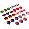 Fonowx Set da 24 Pezzi di Volo Standard, Accessori di Ricambio per La Coda, Materiale Pet, Resistente per Ufficio, Serata, Pu, 27 Bandiere