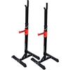 CCLIFE ZERRO Coppia Supporto per bilanciere Rack Squat Pesi Rack Porta Manubri Altezza Regolabile su 12 Livelli,Max 150KG, Color:Pieghevole, Montaggio Necessario, Panca 001