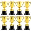 PacuM 8 Pezzi Mini Coppa Trofeo 9,5 x 6 cm Piccolo Trofei con Manico Coppa Fantacalcio Design Classico Coppe per Bambini per Articoli da Cerimonia Premi Oggetti da Collezione Commemorativi (Oro)
