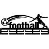 TISHITA Supporto da Esposizione, Facile da Installare, Organizer Sportivo in Metallo, Cornice Espositiva per Auto da Corsa, Appendiabiti da Parete, Calcio