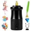 Ysislybin Pompa Elettrica per Palloncini Portatile, Gonfia Palloncini Elettrico con Batteria da 2000 mAh e 3 Ugelli per Palloncini Tondi/Laminati/Lunghi, Gonfiatore a Palloncino per Matrimoni Feste