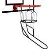 GADFISH Attacco per ritorno pallacanestro, resistente rimbalzo per pallacanestro con 3 ganci grandi stabili, accessori da basket durevoli per allenamento da basket con bordo da 45,7 cm, nero