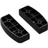 LPATEBCVU Pedana Step Regolabile Pedale for esercizi da palestra Stepper regolabile Antiscivolo Stabile Attrezzatura for il fitness portatile portante 200 kg Step Aerobico Regolabile(Black Grey)