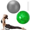FANWINKJ Palla da pilates piccola, 20 cm, morbida palla da ginnastica per fitness, addominali e spalle, equilibrio e sport, palla da seduta antiscivolo, super leggera (verde nuvoloso e grigio)