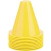 Hapivida Coni da Calcio, 10 Pezzi da 3,35 Pollici PE Sport Training Field Marker Barriere da Calcio Marker Holder Accessorio per attività All'Aperto Allenamento Sportivo(Giallo)