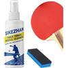 Generic Spray detergente - 100 ml Spray detergente per racchetta da pong, detergente per la pulizia delle pagaie, liquido per rimuovere le macchie | Pulizia da pong per rimuovere lo sporco e la