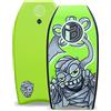 iBOARD Body Board, bodyboard leggero da 83 cm con copertura in EPS, guinzaglio di alta qualità e cinturino da polso per surf